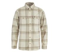 Fjällräven Övik Lite Flannel M - camicia a maniche lunghe - uomo Dark White/Brown L