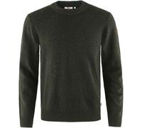 Fjällräven Övik Maglione Girocollo Uomo In Maglia Lana Verde Oliva
