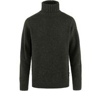 Fjällräven Övik Roller Neck Sweater Uomo Pullover Collo Alto Verde NUOVO