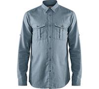 Fjällräven Övik Travel Shirt LS M, Camicia, Uomo, Blu (Clay Blue), M