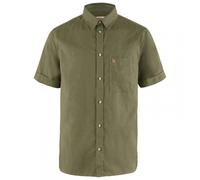 Fjällräven Övik Travel Shirt SS M, Maglietta a Maniche Corte, Uomo, Verde, S