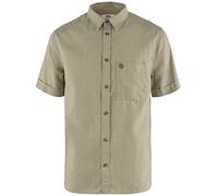 Fjällräven Övik Travel Shirt SS M, Maglietta a Maniche Corte, Uomo, Marrone (Sabbia/Pietra), XS