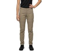Fjall Raven - Pantaloni escursionismo - Abisko Hike Zip Off Trousers W Fossil per Donne in Cotone - Taglia S/M - Beige