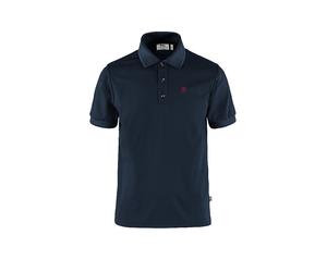 FJÄLLRÄVEN Polo tecnica da uomo Crowley Pique blu | S