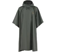 Fjällräven Poncho Pioggia Uomo Damen Wettermantel Giacca da Pioggia Grigio Scuro