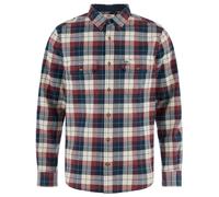 Fjall Raven - Camicia spessa in cotone biologico - Singi Heavy Flannel Shirt M Dark Navy Maroon per Uomo in Cotone - Taglia M - Bordeaux