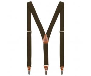 Fjällräven - Singi Leather Clip Suspenders - Bretelle One Size olivia