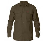 Fjällräven Singi Trekking Shirt LS M T-Shirt A Manica Lunga, Uomo, Dark Olive, M