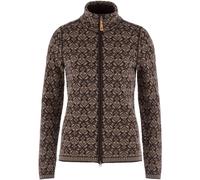Fjällräven Snow Cardigan Donna Giacca in Lana Marrone Jacquard
