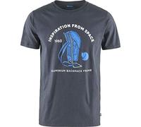 Fjällräven Space T-shirt Print M, Maglietta a Maniche Corte, Uomo, Blu (Navy), XL