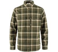 Fjällräven Värmland Heavy Flannel Camicia Da Uomo In Flanella Scozzese Verde NEU