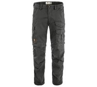 Fjall Raven - Pantaloni di escursionismo resistenti - Vidda Pro Lite Zip Off Trousers M Dark Grey per Uomo in Cotone - Taglia 46 EU - Grigio