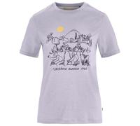 Fjällräven - Women's Hoja Lugnt Wool T-Shirt - Maglia merino L lavender mist