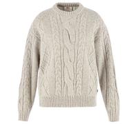 Fjällräven - Women's Övik Cable Knit - Pullover di lana S beige/grigio