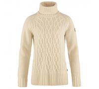 Fjällräven - Women's Övik Cable Knit Roller Neck - Pullover di lana M beige