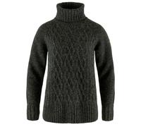 Fjällräven - Women's Övik Cable Knit Roller Neck - Pullover di lana S nero
