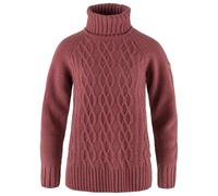 Fjällräven - Women's Övik Cable Knit Roller Neck - Pullover di lana XS rosso