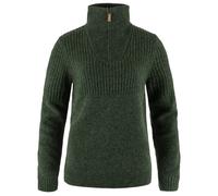 Fjällräven - Women's Övik Half Zip Knit - Pullover di lana L verde/olivia