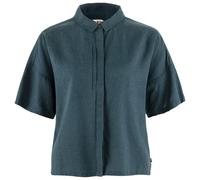 Fjällräven - Women's Övik Hemp Camp Shirt S/S - Camicia L blu