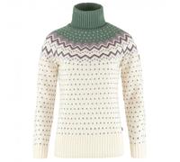 Fjallraven 84792-113-614 Övik Knit Roller Neck W Maglia Lunga Donna Chalk White-Patina Green Taglia XS