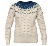 Maglia Fjällräven Övik Knit manica lunga bianco blu marrone - S