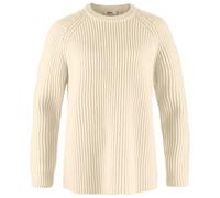 Fjällräven - Women's Övik Rib Sweater - Pullover di lana XL beige/bianco
