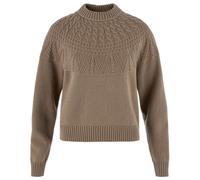 Fjällräven - Women's Övik Solid Jacquard Knit - Pullover di lana M marrone