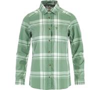 Fjall Raven - Camicia in cotone biologico - Övik Lite Flannel Shirt W Misty Green Eggshell per Donne in Cotone - Taglia S - Verde