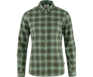Fjall Raven - Camicia in cotone - Övik Flannel Shirt W Deep Forest Patina Green per Donne in Cotone - Taglia XS - Verde