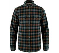 Fjall Raven - Camicia in cotone organico - Skog Shirt M Dark Navy-Dark Oak per Uomo in Cotone - Taglia XXL - Grigio