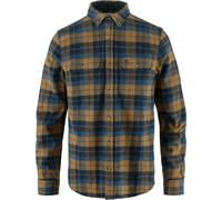 Camicia Fjällräven Singi Heavy Flannel manica lunga blu navy marrone - L