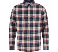 Fjall Raven - Camicia spessa in cotone biologico - Singi Heavy Flannel Shirt M Dark Navy Maroon per Uomo in Cotone - Taglia M - Bordeaux