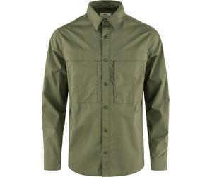 Fjall Raven - Camicia stretch - Abisko Trail Shirt LS M Green per Uomo - Taglia M - Kaki