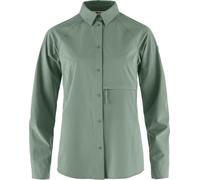 Fjall Raven - Camicia stretch - Abisko Trekking Shirt W Patina Green per Donne - Taglia L - Verde