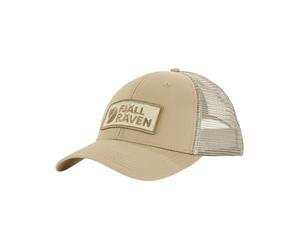 Fjall Raven - Cappello con visiera curva resistente G-1000® Eco al vento e all'acqua per escursionismo - Fjällräven Långtradarkeps Fossil in Cotone - Taglia S/M - Beige