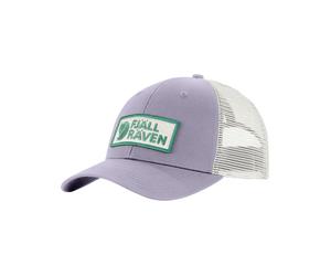 Fjall Raven - Cappello con visiera curva resistente G-1000® Eco al vento e all'acqua per escursionismo - Fjällräven Långtradarkeps Lavender Mist in Cotone - Taglia S/M - Viola