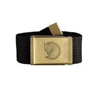 Fjall Raven - Cintura in tela - Canvas Brass Belt 4 cm. Black - Nero