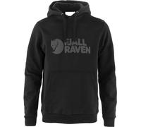 Fjall Raven - Felpa con cappuccio da uomo in cotone - Fjällräven Logo Hoodie M Black per Uomo in Cotone - Taglia S - Nero