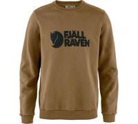 Fjall Raven - Felpa da uomo in cotone biologico - Fjällräven Logo Sweater M Wood Brown per Uomo in Cotone - Taglia XS - Marrone