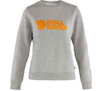 Fjall Raven - Felpa donna in cotone biologico - Fjällräven Logo Sweater W Grey Melange per Donne in Cotone - Taglia S - Grigio
