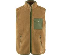 Fjall Raven - Giacca di pile senza maniche - Vardag Pile Fleece Vest M Buckwheat Brown Laurel Green per Uomo in Poliestere Riciclato - Taglia M - Marrone