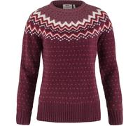 Fjall Raven - Maglia da donna in lana - Övik Knit Sweater W Dark Garnet per Donne - Taglia M - rosso