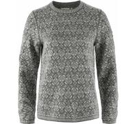 Fjall Raven - Maglione di lana da donna - Snow Round Neck Sweater W Grey per Donne in Pelle - Taglia S - Grigio