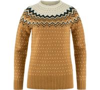 Fjall Raven - Maglione in lana - Övik Knit Sweater W Buckwheat Brown-Chalk White per Donne - Taglia S - Giallo