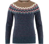 Maglia Fjällräven Övik Knit manica lunga blu rosso bianco donna - M