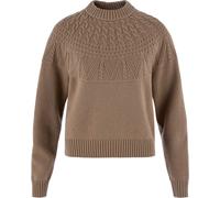 Fjällräven - Women's Övik Solid Jacquard Knit - Pullover di lana M marrone