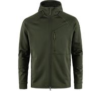 Fjall Raven - Pile da escursionismo da uomo - Abisko Grid Fleece Hoodie M Deep Forest per Uomo - Taglia L - Verde