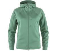 Fjall Raven - Pile da escursionismo per donna - Abisko Grid Fleece Hoodie W Patina Green per Donne - Taglia M - Verde