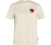 Fjall Raven - T-shirt donna a maniche corte - Fox Boxy Logo Tee W Chalk White per Donne in Cotone - Taglia M - Bianco
