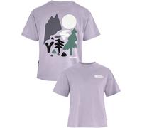 Fjall Raven - T-shirt in cotone biologico - Forest Walk Tee W Lavender Mist per Donne in Cotone - Taglia S - Viola